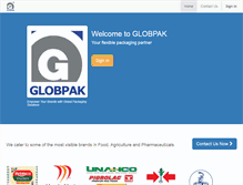 Tablet Screenshot of globpak.com